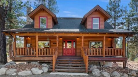 Gorgeous Log Cabin A Peek Inside Roswell’s Tranquil Retreat