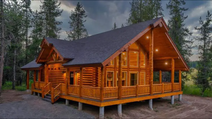 Beautiful Log Cabin With Amazing Interior Design
