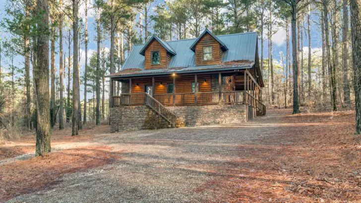 The Best Log Cabin Has A Beautiful Interior Design And A Magical