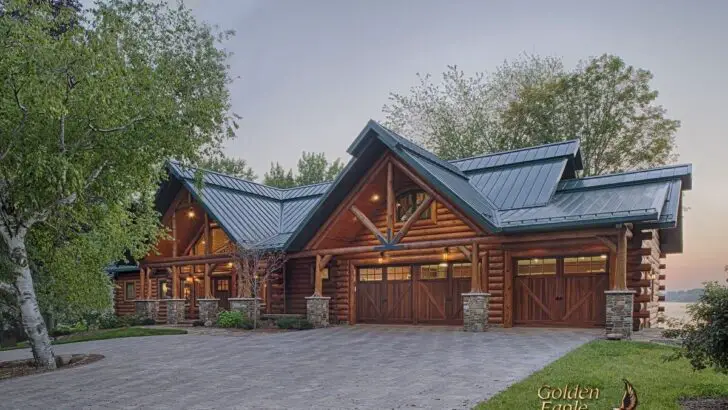 Beautiful Log Cabin A Perfect Blend Of Cozy Charm And Open Space