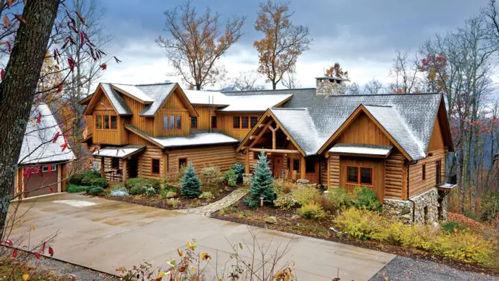 Charming Log Cabin A Home Tour Review With Modern Design