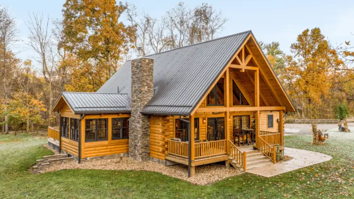 Magical Log Cabin Shows That Two Ideas Are Better