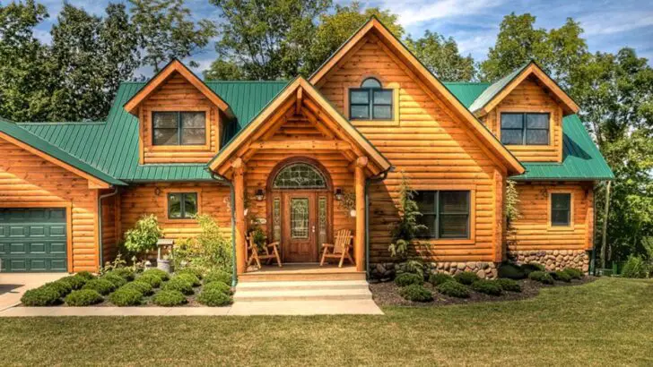 Gorgeous Log Cabin With Inviting Interior Design
