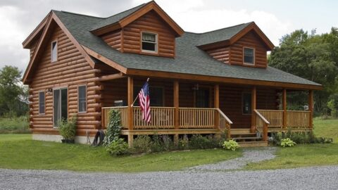 Amazing Log Cabin With A Lovely View And Enchanting