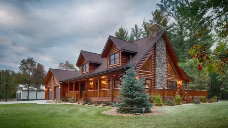 The Amazing Log Cabin Is The Perfect Of Modern And Charming