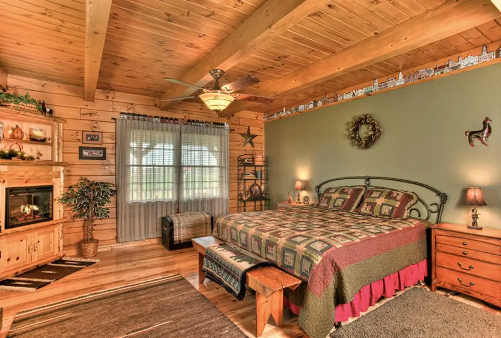 Rustic log cabin