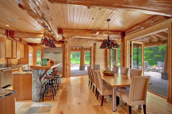 Ridge log cabin