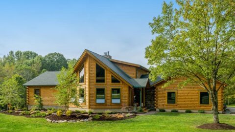Beautiful Log Cabin Modern Farmhouse Meets Rustic Charm