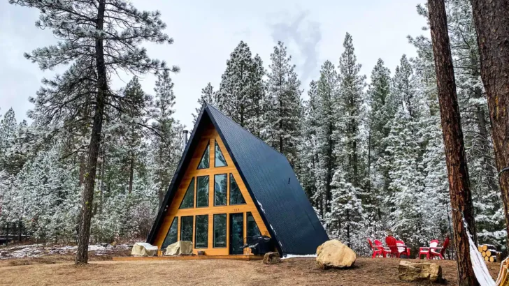 Wonderful A-Frame Cabin Is Nestled In The Valley High Community