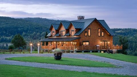 Classic Log Cabin Charm Meets Modern Efficiency