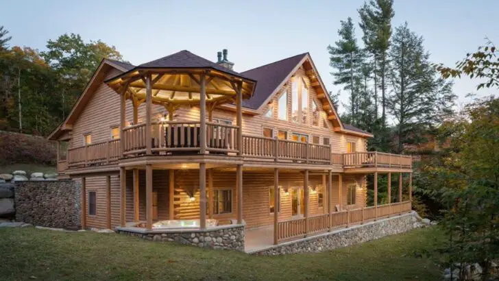 Classic Log Cabin Living: A Dream Come True And Charming