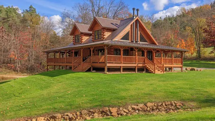 Gorgeous Log Cabin With A Great Layout And Incredible