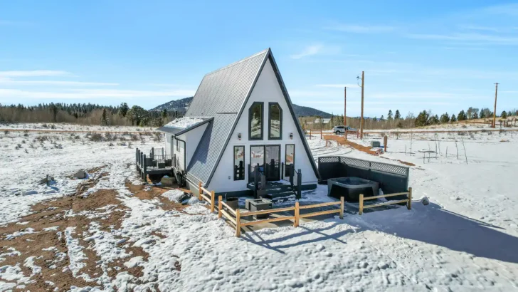 Stunning A-Frame Cabin With Magical Feel And Beautiful Design