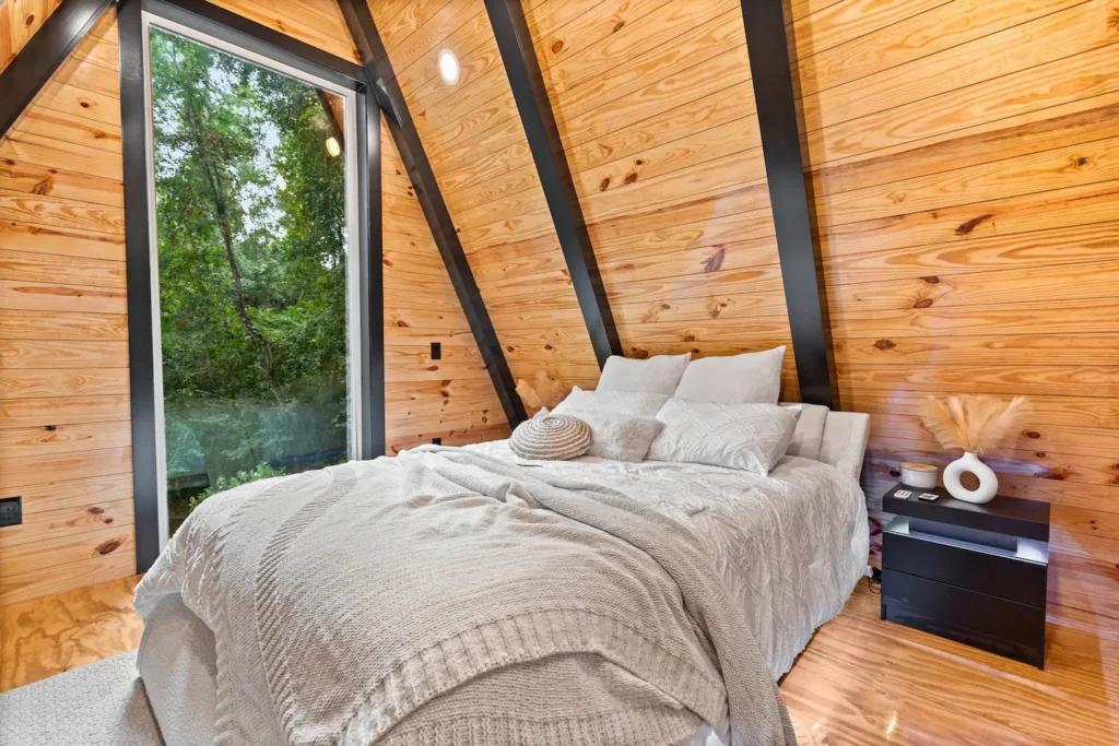 Modern A-frame cabin