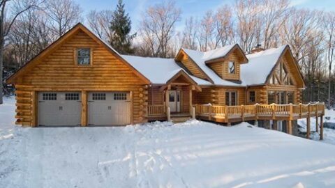 Beautiful Log Cabin Unveiling The Beauty Of Modern Amenities In A Rustic Escape