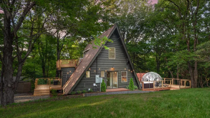 Create Lasting Memories In An Unforgettable A-Frame Cabin