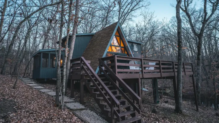 Incredible A-Frame Cabin With Stunning Views And Enchanting