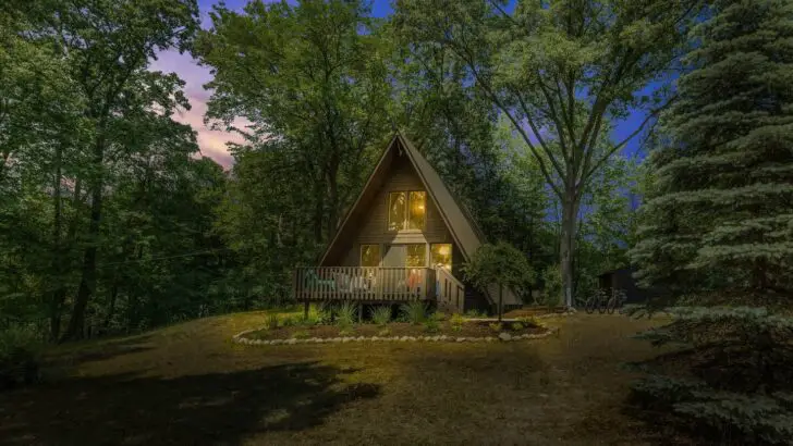 Discover The Hidden Gem Of The Woods And Amazing A-Frame Cabin