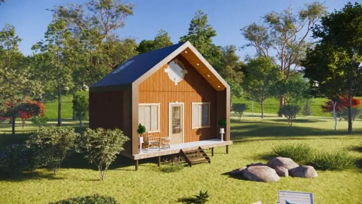 Wooden 33 Sqm Small Tiny House With Amazing Design