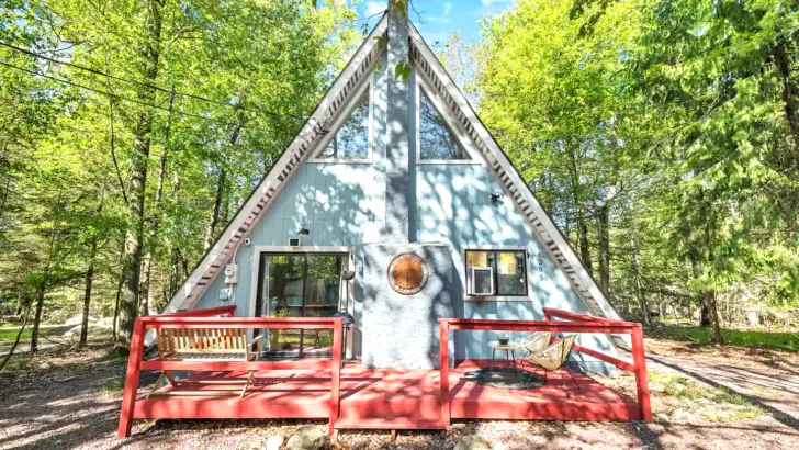 This Stunning A-Frame Cabin Is In The Poconos Mountains And Is Truly Magical