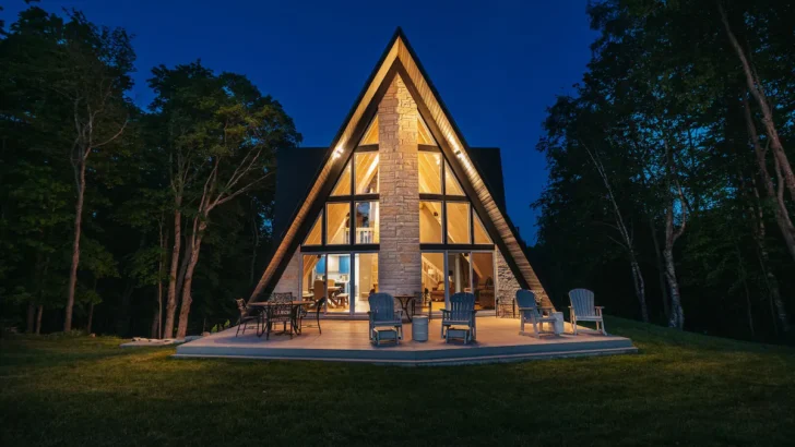 Unwind And Reconnect With Nature In This Stunning A-Frame Cabin