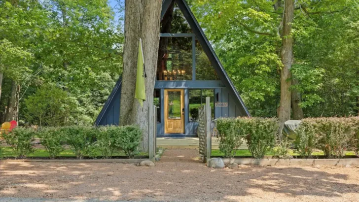 Modern A-Frame Cabin Retreat Nestled In Nature