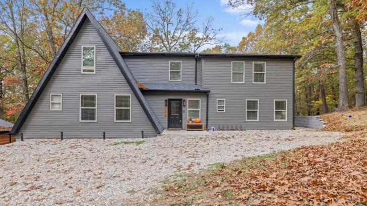 Escape To This Cozy A-Frame Cabin Nestled In The Heart Of The Blue Ridge Mountains