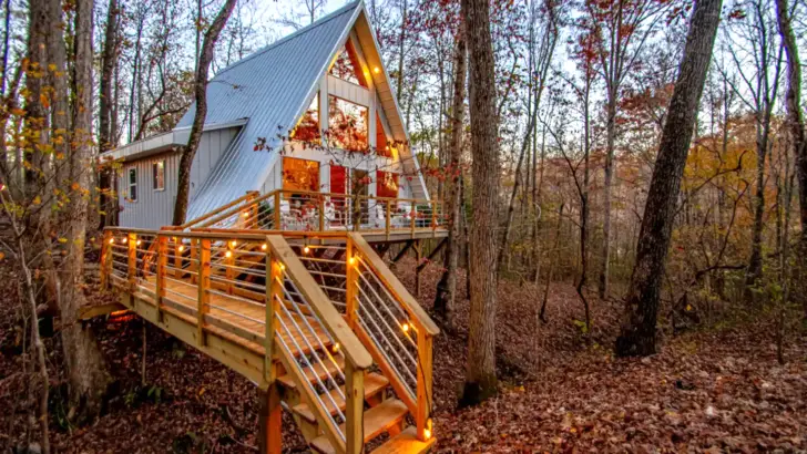 The Best A-Frame Cabin Has A Lovely Design And Comfy Furniture