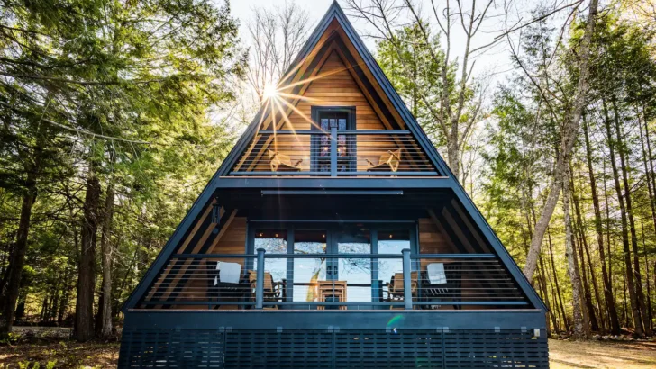 Modern A-Frame Cabin Rustic Charm Meets Contemporary Design