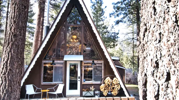 The Best Amazingly Designed A-Frame Cabin In The Woods