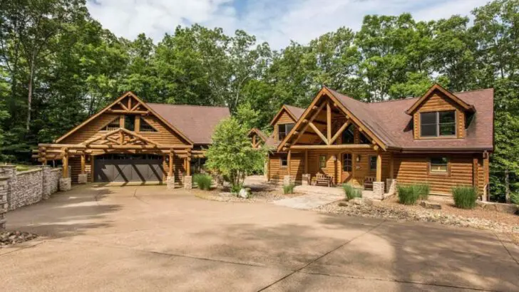 Modern Marvel Meets Rustic Charm: Explore The Anson Log Cabin