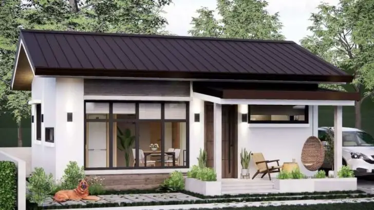 Modern Tiny House And Luxurious Bungalow – With Porch