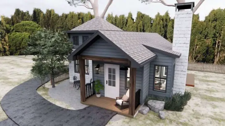 Simple But Perfect Tiny House Small House 27′ x 33’
