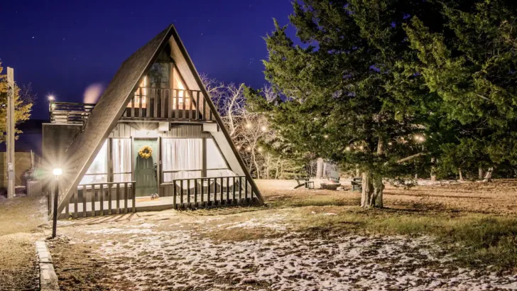 Incredible A-Frame Cabin With Lovely Design Retreat And Enchanting