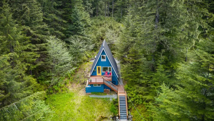 Experience The Magic Of The Forest In This Cozy A-Frame Cabin Retreat