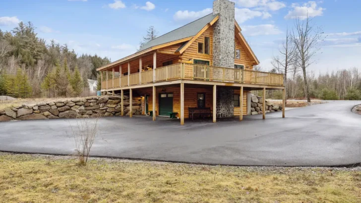 Escape To The Epitome Of Luxury In The Stunning Log Cabin