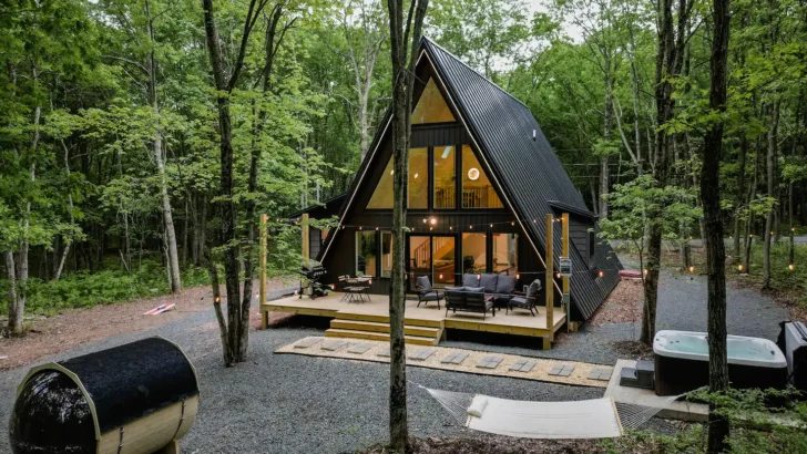 Escape To Your Modern A-Frame Cabin, Nestled In The Heart Of Nature