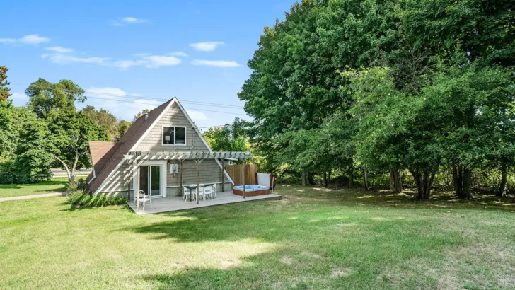 Experience The Simple Life In This Rustic A-Frame Cabin