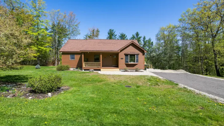 Peaceful Log Cabin Patio-Firepit Near Lake Sunapee And Charming