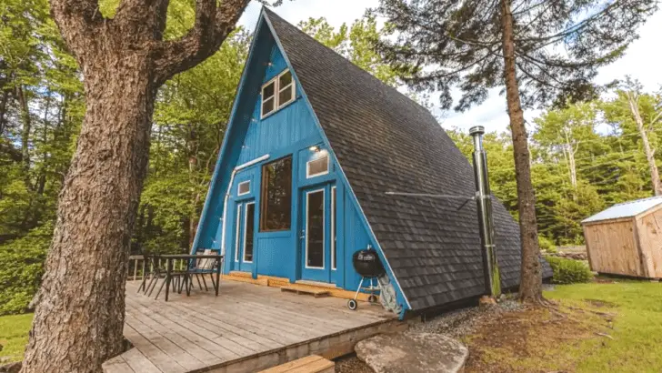 Beautiful Midcentury A-Frame Cabin Near Lake Raponda