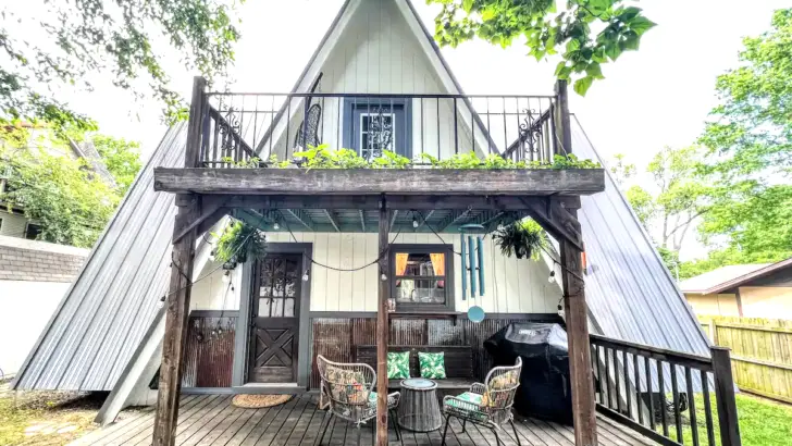 Experience The Magic Of The Mountains In This Charming A-Frame Cabin