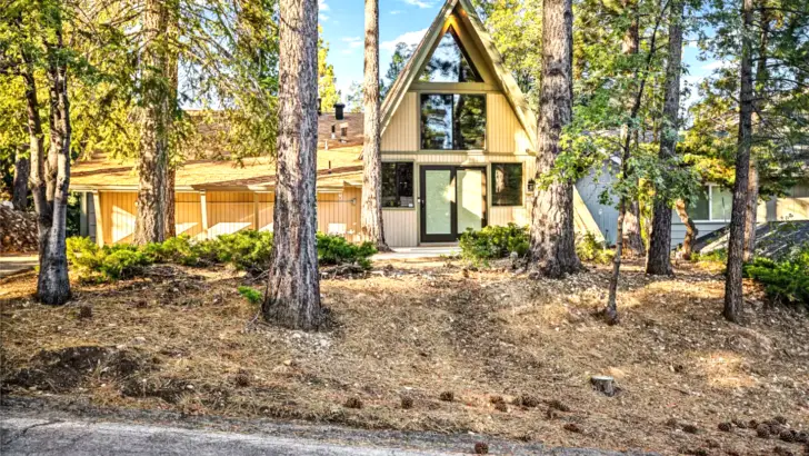 Interesting A-Frame Cabin With Stunning View And Special Features