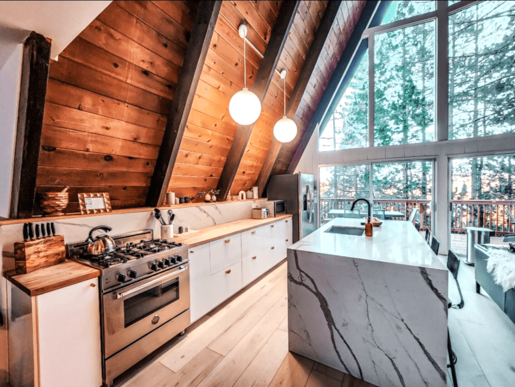 Wonderful A-frame cabin