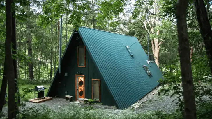 Contemporary A-Frame Cabin With Stunning View And Magical