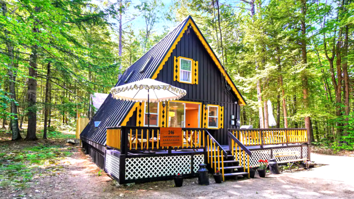 Wonderful A-Frame Cabin To Unwind And Fascinating For Small Families