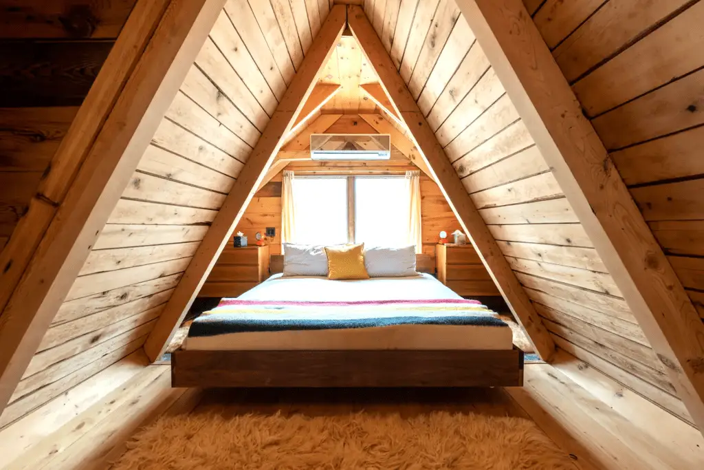 Modern A-frame cabin