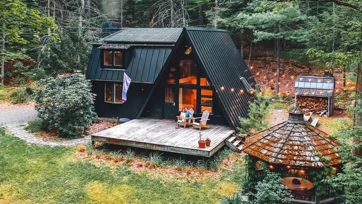 Stunning A-Frame Cabin Offers The Perfect Blend Of Rustic Charm