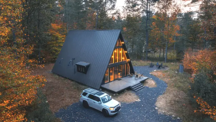 Fantastic A-Frame Cabin In The Forest And Calm Environment  