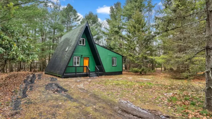 Stunning A-Frame Cabin That Is Fascinating For Couples To Enjoy Magical