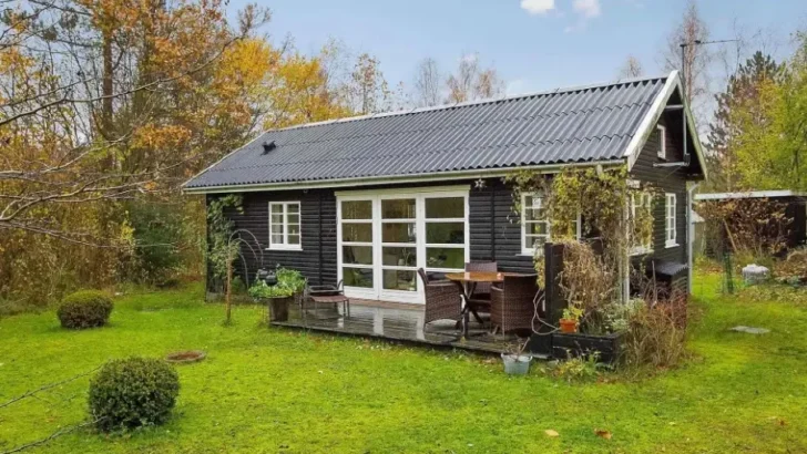 Classic Danish Tiny House Black And White Design